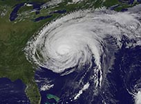 Irene atakuje USA, fot. NASA